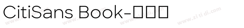 CitiSans Book字体转换